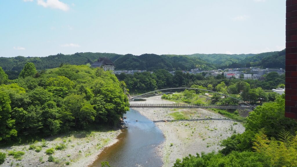 釜の淵公園のキャンプ場を撮影した写真